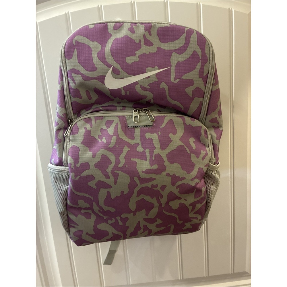 Nike Backpack Lavender Gray Camo Large
